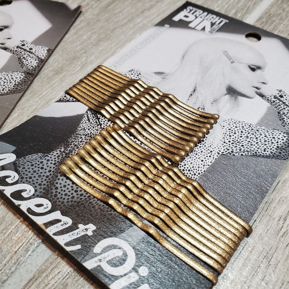 Straight Pin Studio Accent Pins Gold Bobbie Pins - Picture 3 of 3